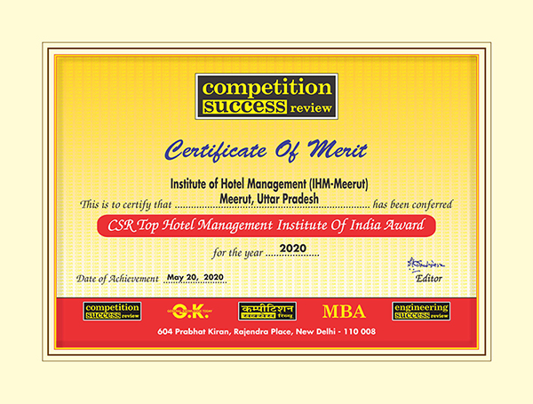 IHM Meerut Pusa Delhi Top Institute Of Hotel Management In India